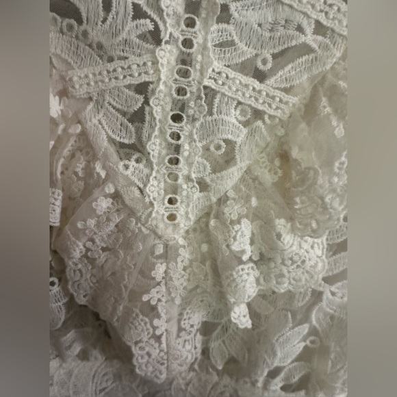 The Kooples lace ruffle blouse Size 1 - Picture 9 of 10